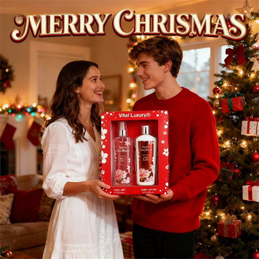 8floz,2 - Festival Body Lotion And Spray Set, With A Captivating Cherry Blossom Scent,A Fresh, Sweet, And Elegant Fragrance,The Perfect Holiday Gift For Everyday Use, A Gift Box,And A Holiday, Moth - 5 - CJ