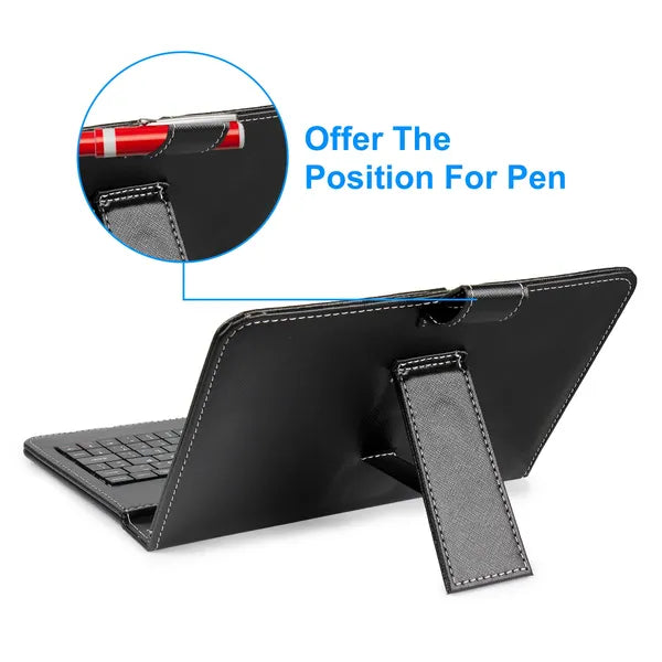7.9in Protective Keyboard Case W/ Keyboard PU Leather Back Stand Tablet Cover Via USB 2.0 Cable - 5 - CJ