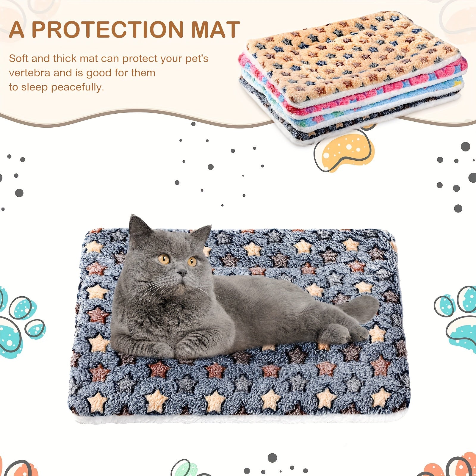 Pets Dog Bed Mat Crate Pad Soft Pet Bed Washable Crate Mat For Large Medium Small Dogs Reversible Fleece Dog Crate Kennel Mat Cat Bed Liner Super Soft Fluffy Premium Fleece Pet Blanket - 5 - CJ