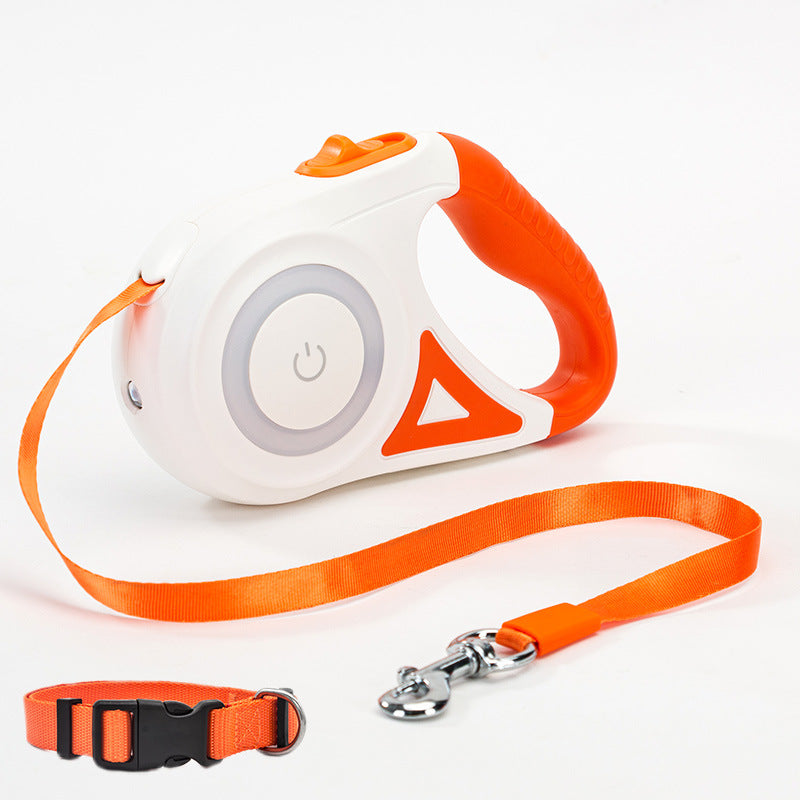 Dog Leash Retractable Leash And Dog Collar Spotlight Automatic Pet Dog Cat Traction Rope For Small Medium Dogs Pet Product - 0 - CJ