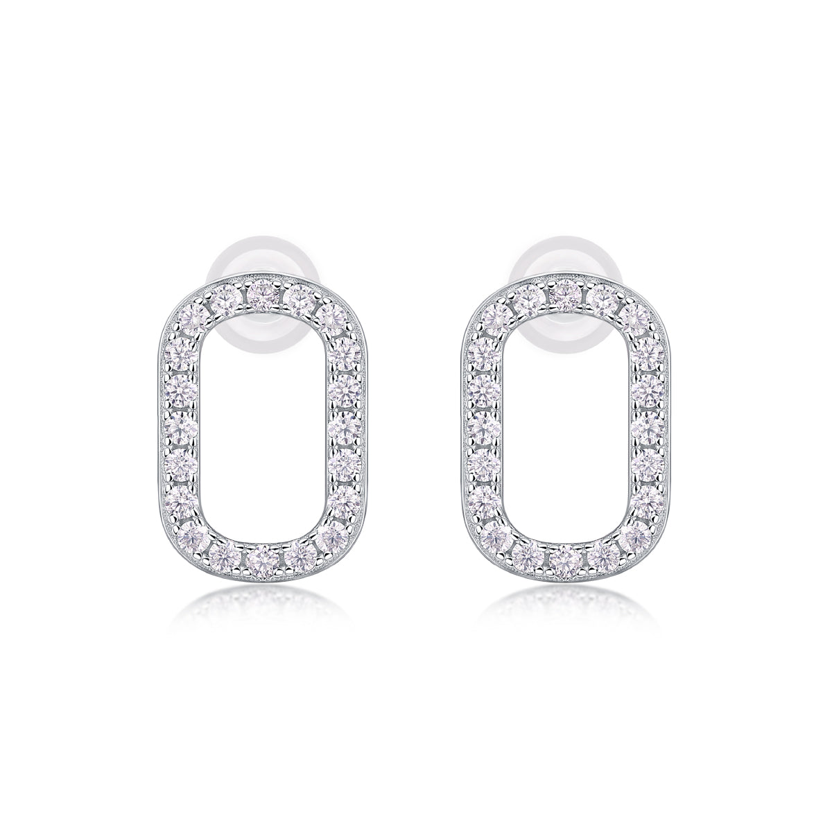 1Return To Simplicity - Fashionable, Trendy And Affordable Jewelry Set With Moissanite S925 Sterling Silver And Platinum - plated Stud Earrings Prohibit TikTok sales - 5 - cjdropshipping