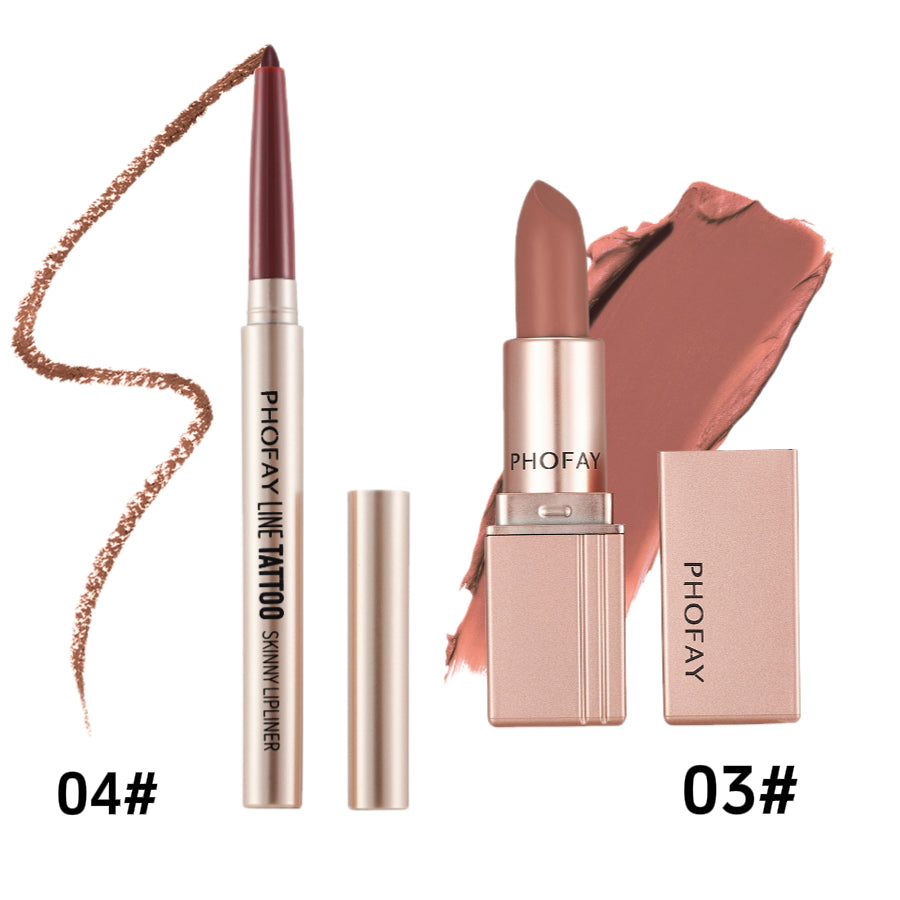 PHOFAY Matte Lipstick - 4 - CJ - Set6 - CJKH203582716PK
