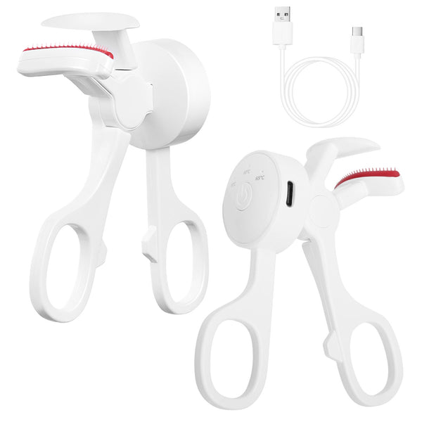 2Pcs Heated Eyelash Curler Electric USB Rechargeable Eyelash Curler Anti Burn Compact With Comb Heat Up Fast Within 8S For All Eye Shapes For Women Make Up Gift Travel Valentine Mother Day - 5 - CJ