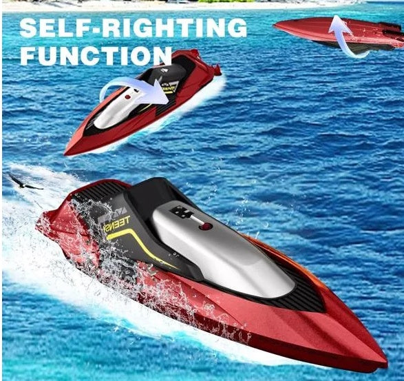4DRC S5 RC Boat For Pools And Lakes, 2.4 GHz 20MPH Racing Boats, Rechargeable Battery,Low Battery Alarm,Gifts For Boys Girls,Logistics Is Randomly Sent By UPS USPS FEDEX. - 5 - CJ