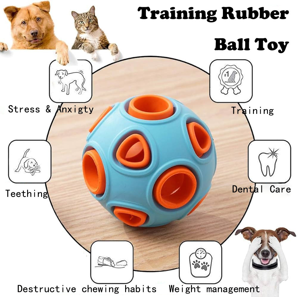 Dog Rubber Ball With Bell Sound, 2 - Pack, Interactive Pet Chew Toy For Puppies And Small Dogs.Please Note That Both Items Shipped Are Intended As Bells And Do Not Include Lights. - 5 - CJ
