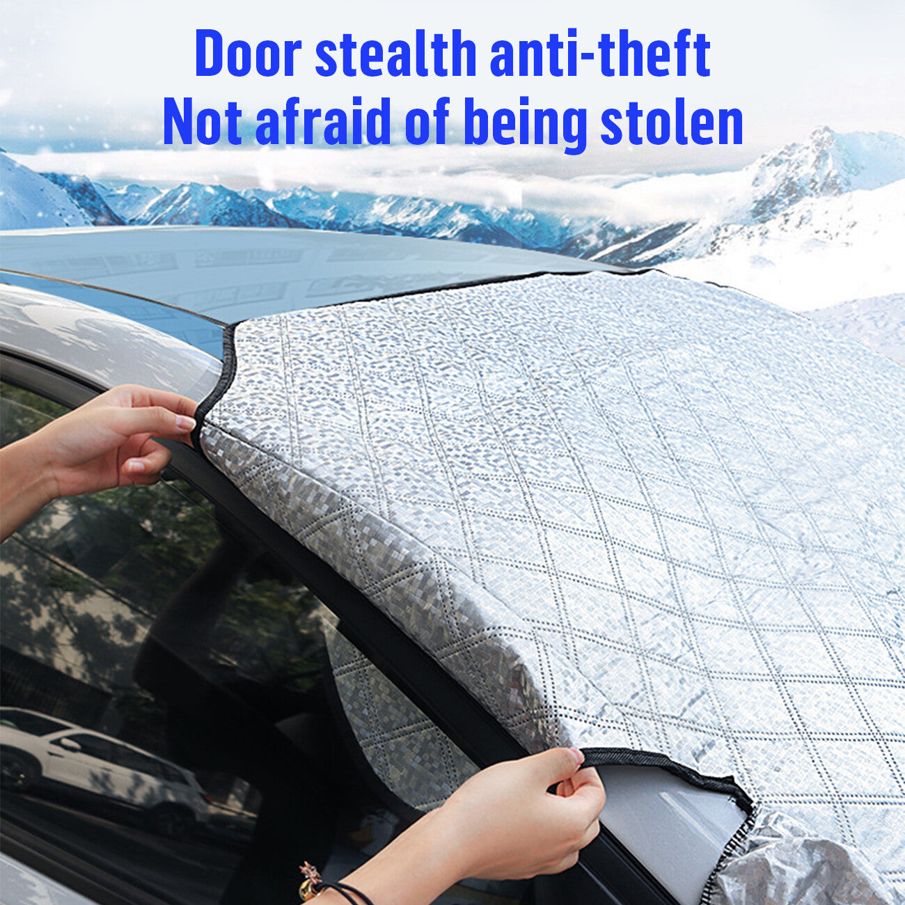 Universal Car Windshield Snow Cover Magnetic Winter Ice Frost Guard Protector - 5 - CJ