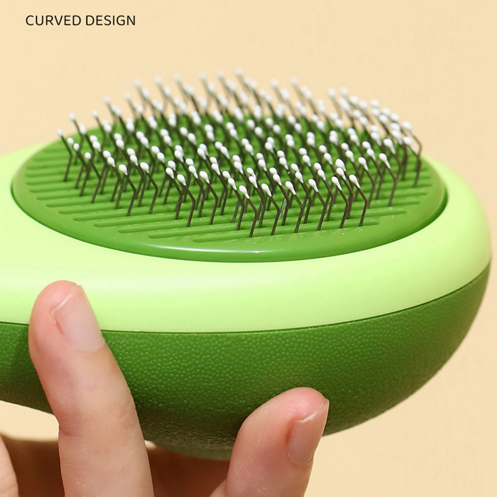 Creative Cat Grooming Comb Portable Massage Brush One - Button Remove Floating Hair Scraper Cats Dogs Pet Self Cleaning Tool Accessories - 5 - CJ