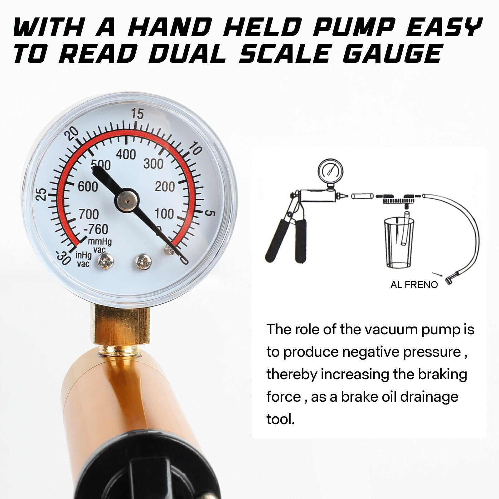 Hand - Held Brake Bleeder Tester Set Car Motorbike Bleeding Vacuum Bleed Tool - 5 - cjdropshipping