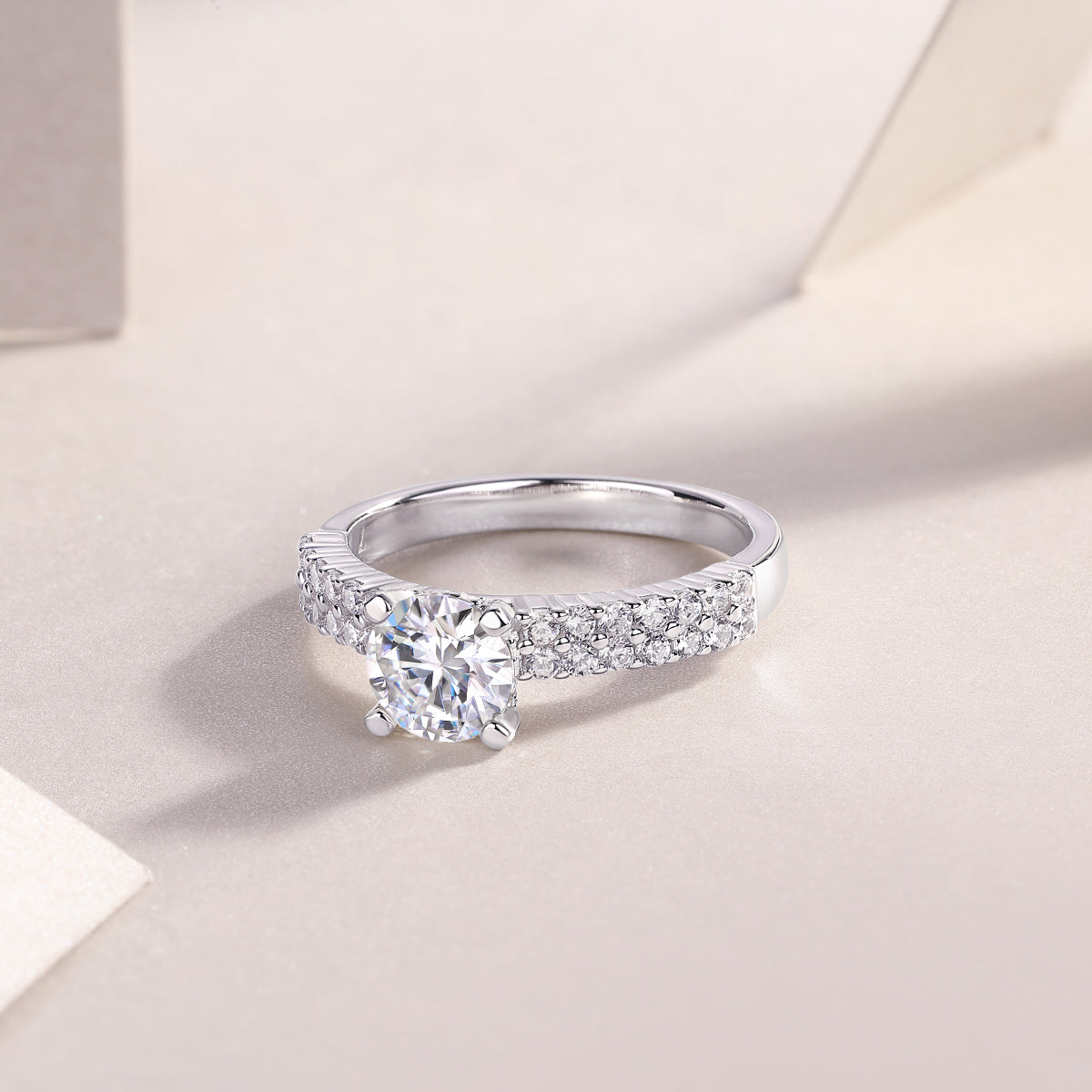 1Arrange Large Diamond Rings, Wedding Rings, Luxury Fashion Set Moissanite Silver Rings Prohibit TikTok sales - 5 - CJ