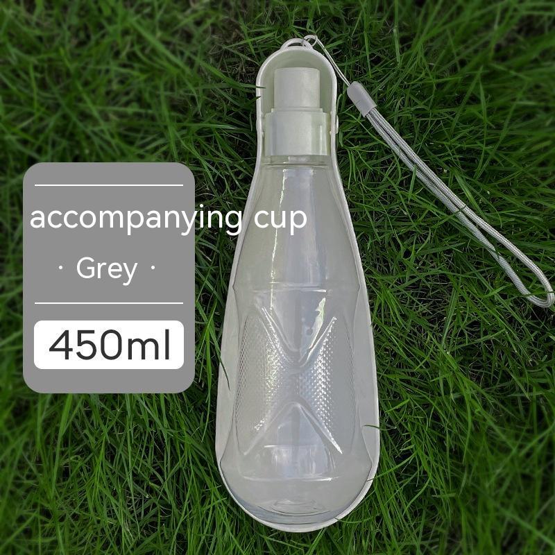 Pet Water Cup Outdoor Portable Folding Dog Water Bottle 550ml Large Capacity Medium To Large Dog Drinking Bottle - 0 - CJ - Gray 450ml - CJMY181659505EV
