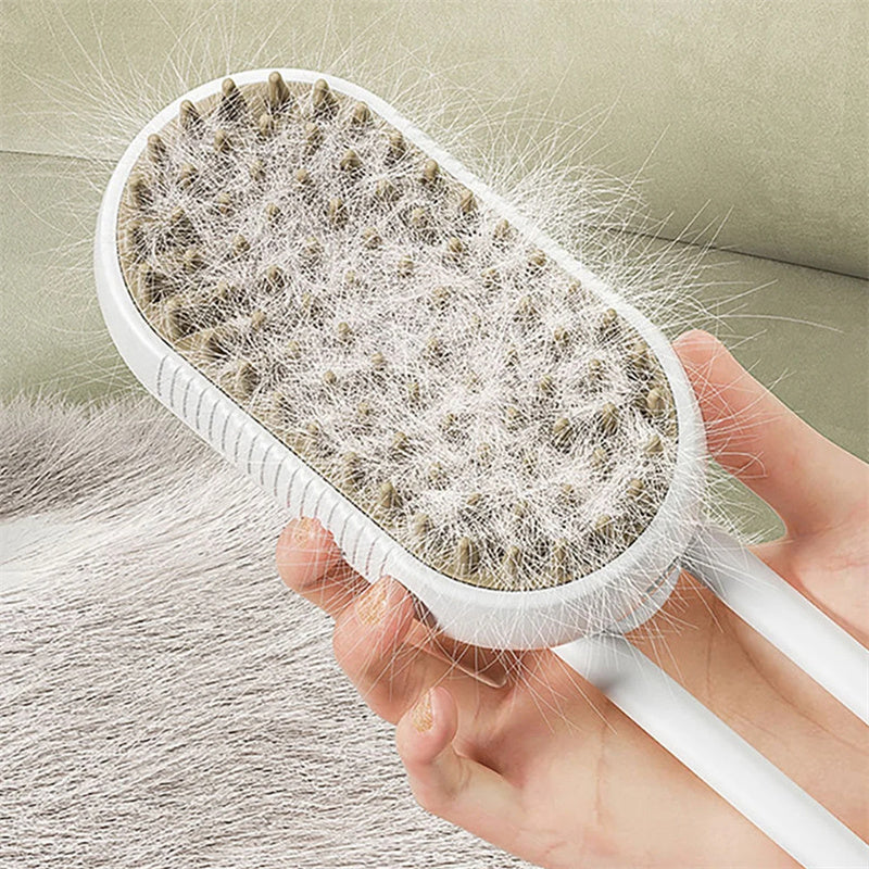 Cat Steam Brush Steamy Dog Brush 3 In 1 Electric Spray Cat Hair Brushes For Massage Pet Grooming Comb Hair Removal Combs Pet Products - 0 - CJ