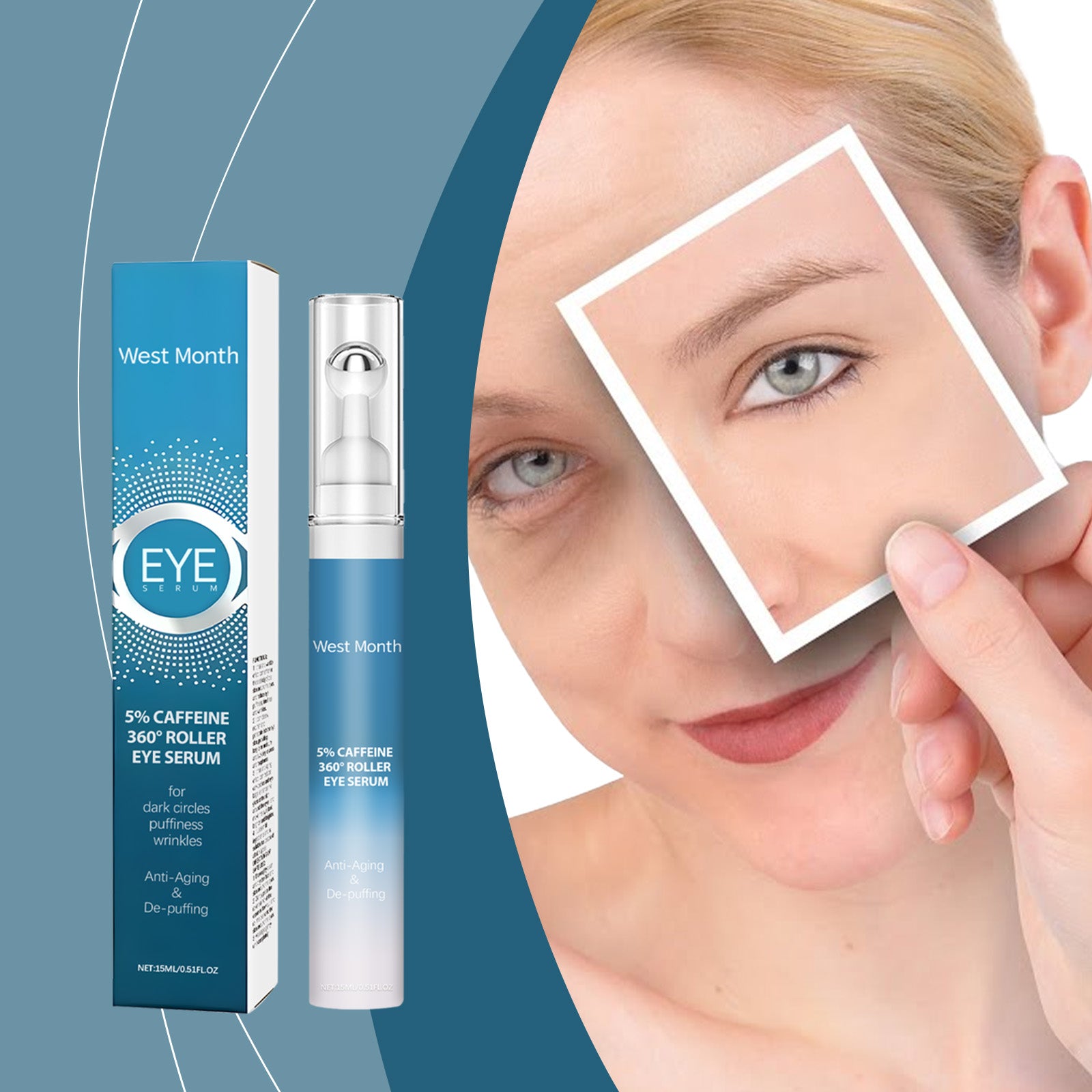 West Month Moisturizing Eye Cream, Moisturizing Skin Lines And Gloss Skin Care Massage Eye Cream - 5 - CJ