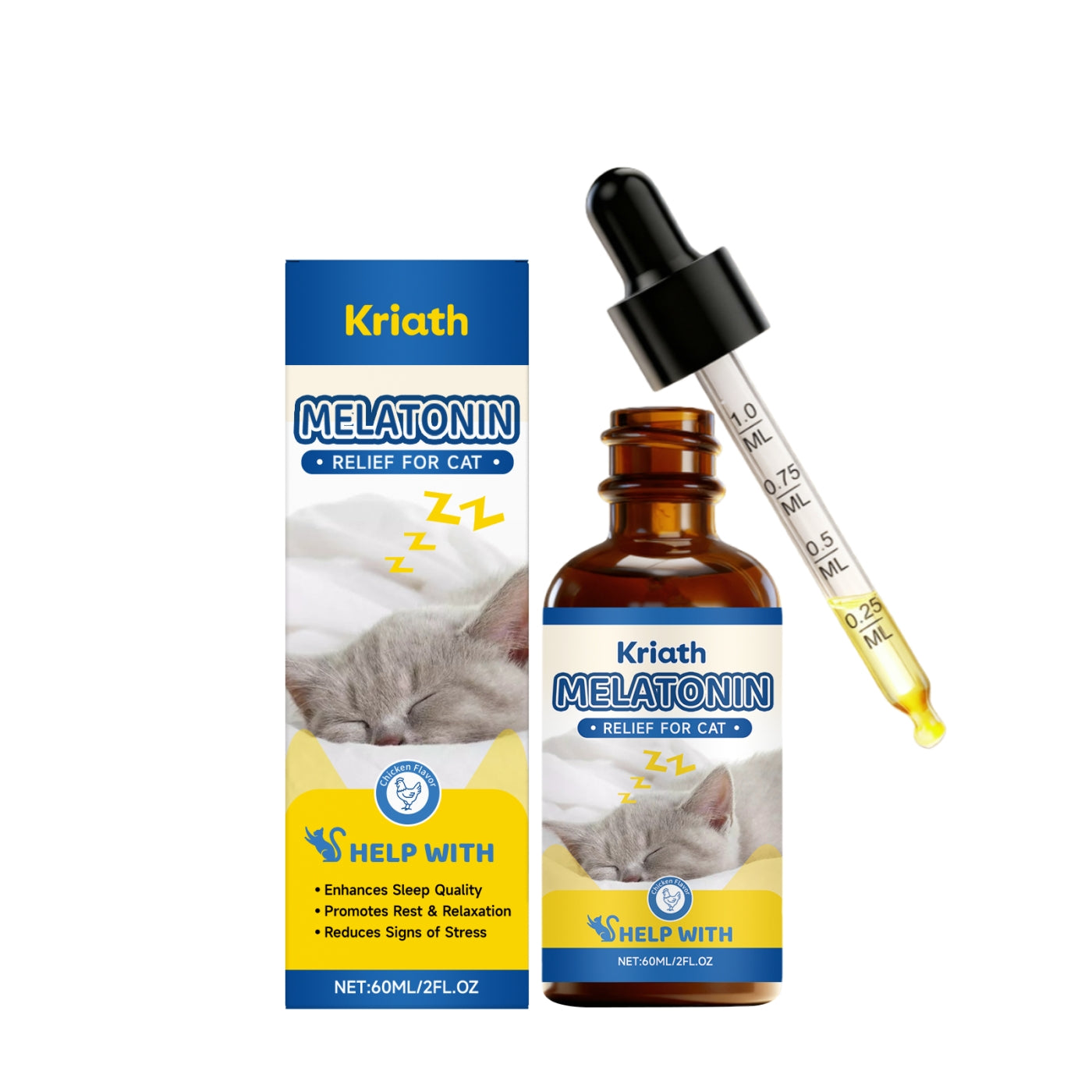 Sleep Support Melatonin Drops For Cats - 0 - CJ