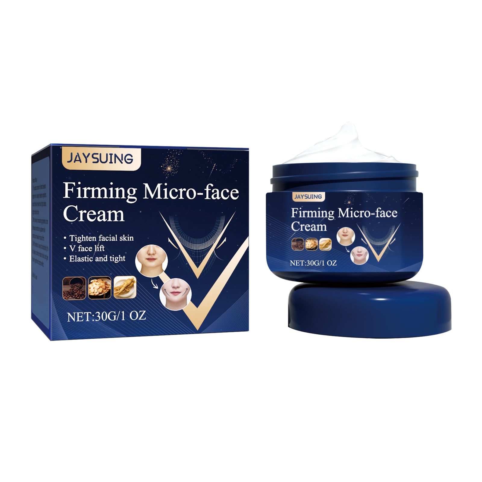 Aysuing V Face Firming Cream Tightening Contour Firming Lifting Chin Sagging Face Skin Massage Cream - 5 - CJ