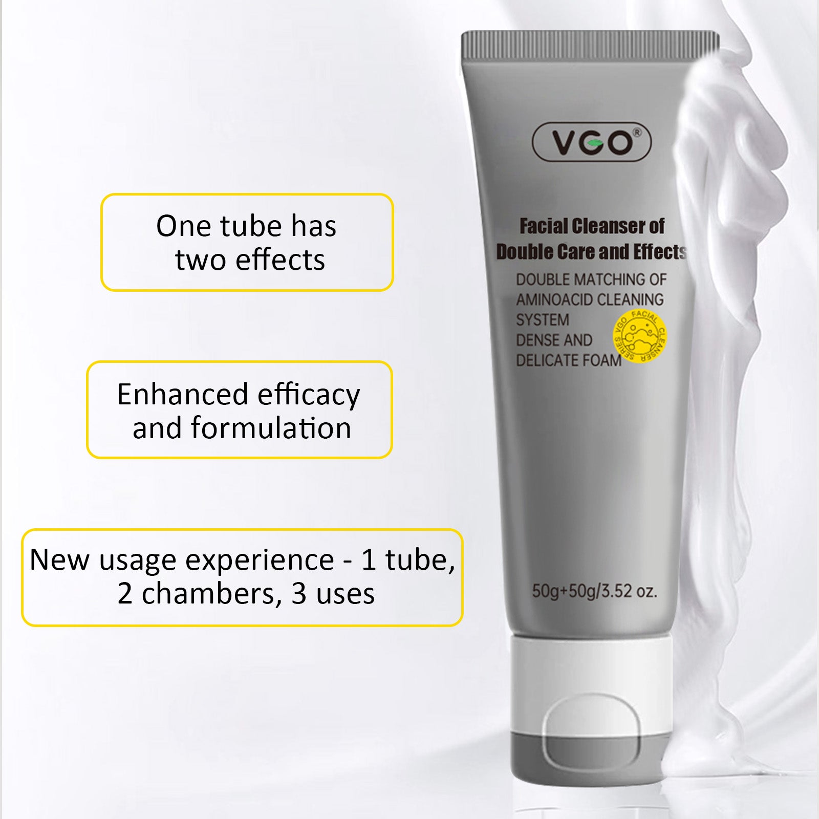 Facial Cleanser Of Double Care And Effets - 5 - CJ