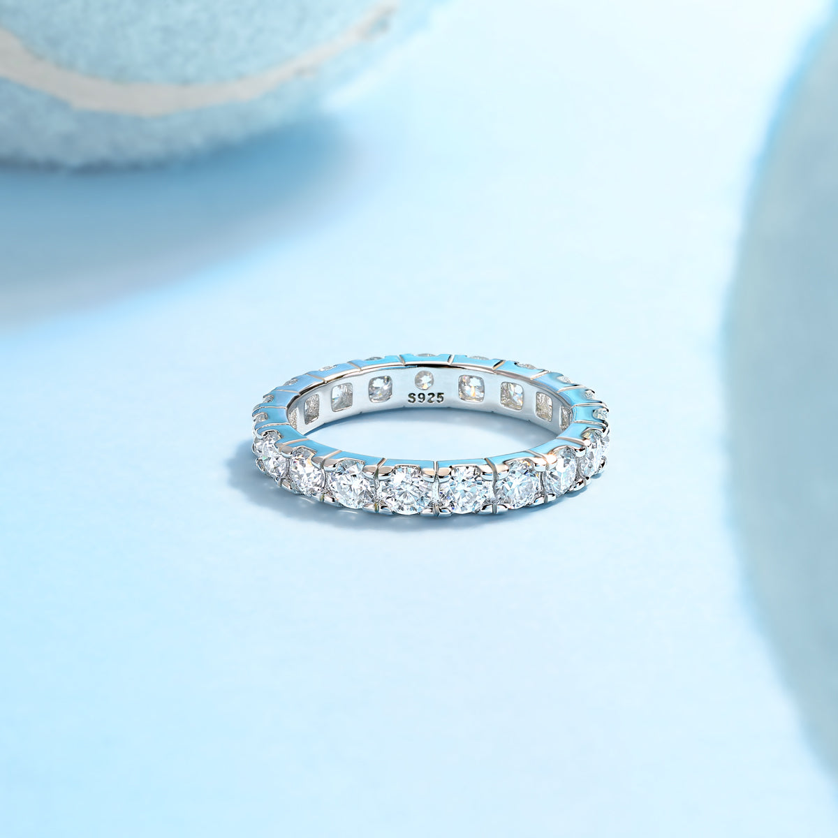 1Starry Sky Diamond Ring Luxury Fashion Set Moissanite Silver Ring Prohibit TikTok sales - 5 - CJ