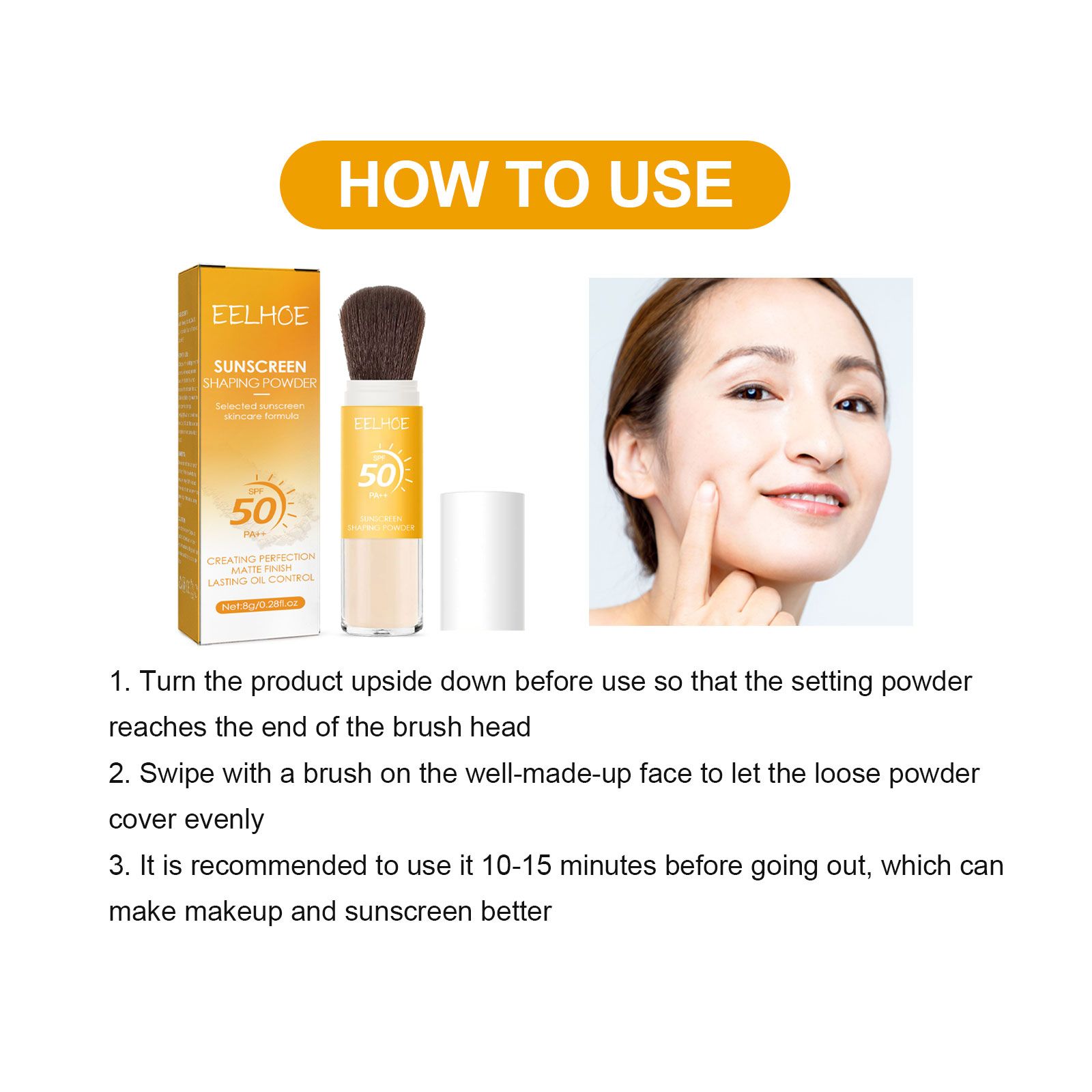 EELHOE Setting Powder For A Natural, Lightweight, Breathable Finish That Controls Oil And Provides Long - lasting, Smudge - proof Makeup - 5 - CJ