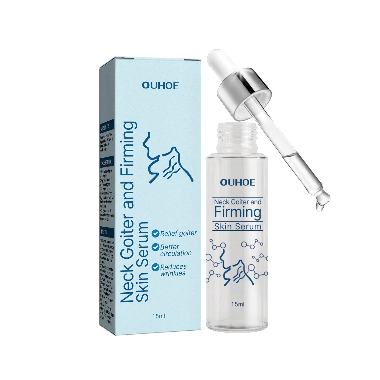 OUHOE Neck Firming Essence, Lighten Fine Lines Lift Neck Moisturizing And Brightening Essence - 5 - CJ