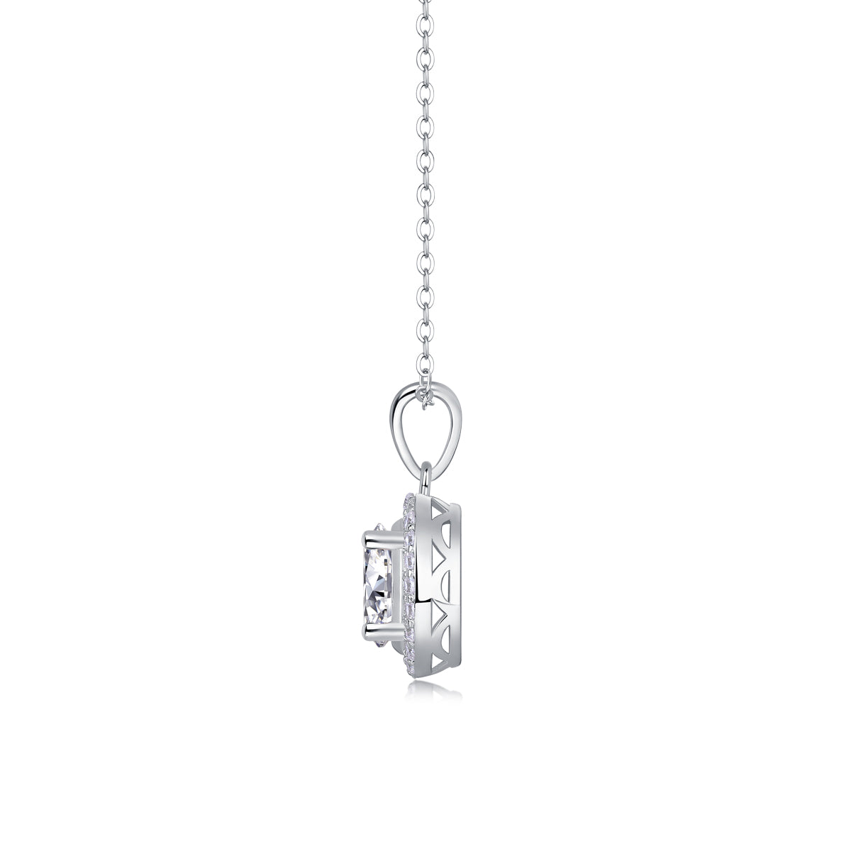 1Infinite - A Fashionable And Luxurious Diamond Jewelry Pendant Set With Moissanite S925 Sterling Silver And Platinum Plating Prohibit TikTok sales - 5 - CJ