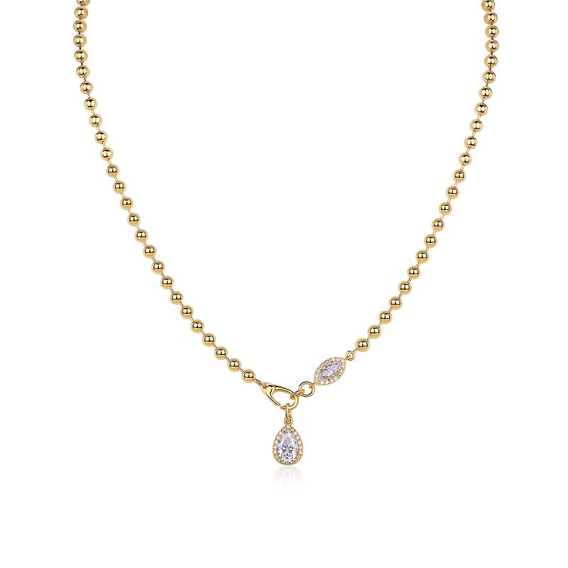 1A Fashionable Jewelry Pendant Set With Moissanite S925 Sterling Silver And Gold - plated Diamond, Moissanite Silver Jewelry Prohibit TikTok sales - 5 - CJ