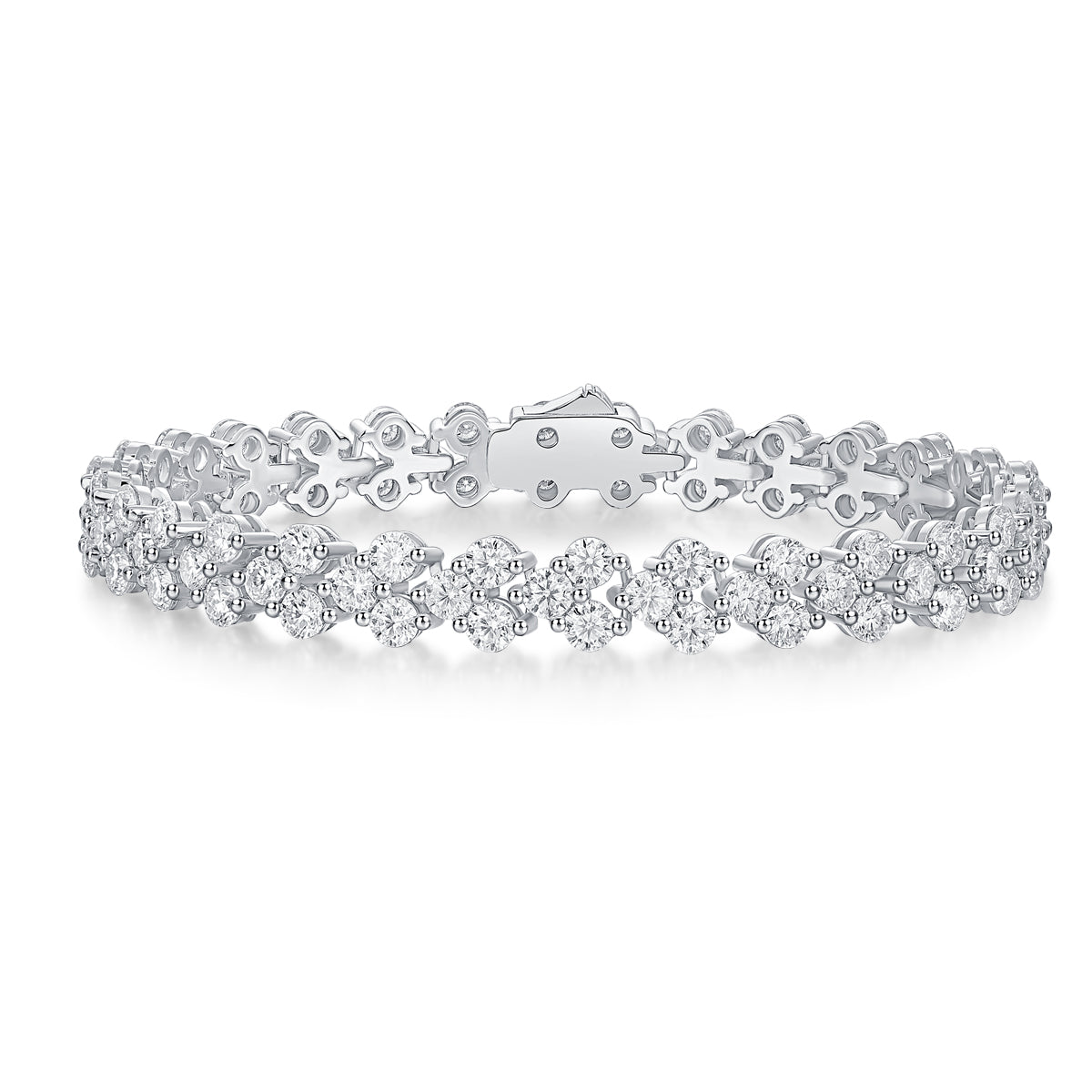 1Kanong Luxury Fashion Mossan Diamond S925 Silver Bracelet Prohibit TikTok sales - 5 - CJ