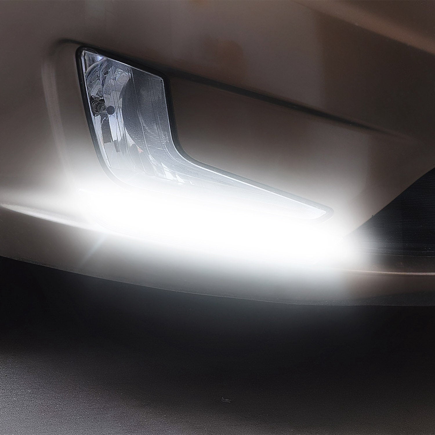 2Pcs LED Daytime Running Lights Car LED COB DRL Fog Lights IP45 Waterproof LED Strip Fog Day Driving Lamp Sticker For 12V Car Interior Exterior Use - 5.0 - CJ