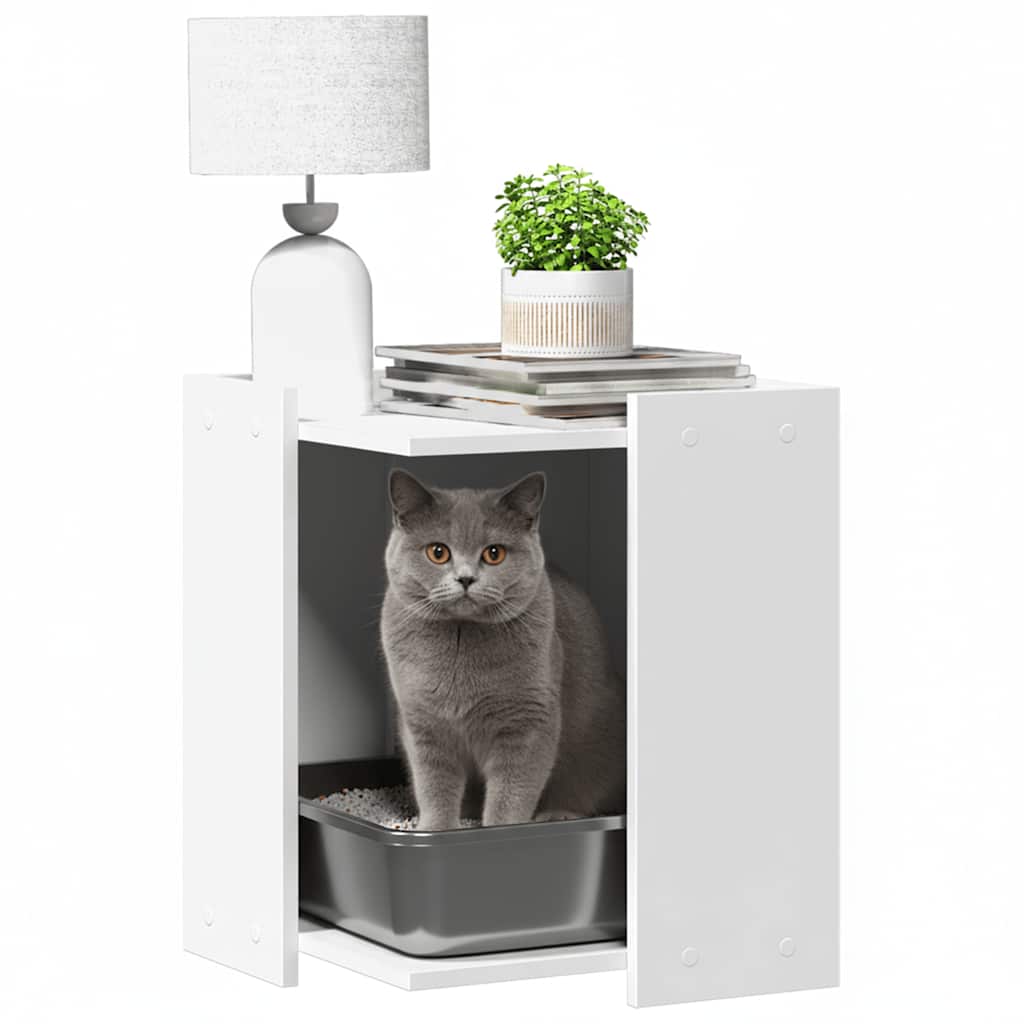 Cat Litter Box 42x Wood Material Cat Litter Box 42x Wood Material - 5 - CJ