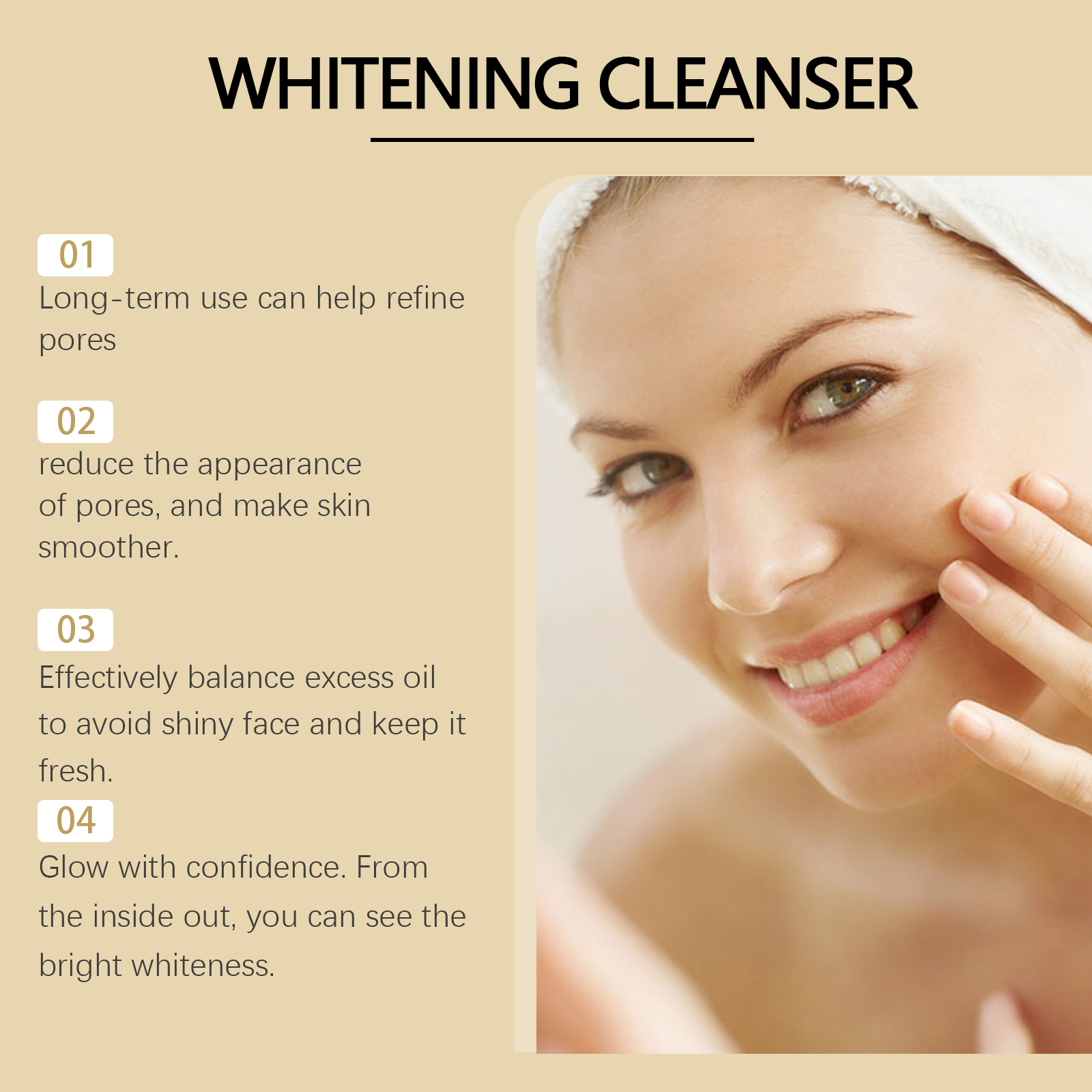 Hoygi Nicotinamide Brightening Cleanser Hydrates Gently And Refreshes Facial Skin Brightening Cleanser - 5 - CJ