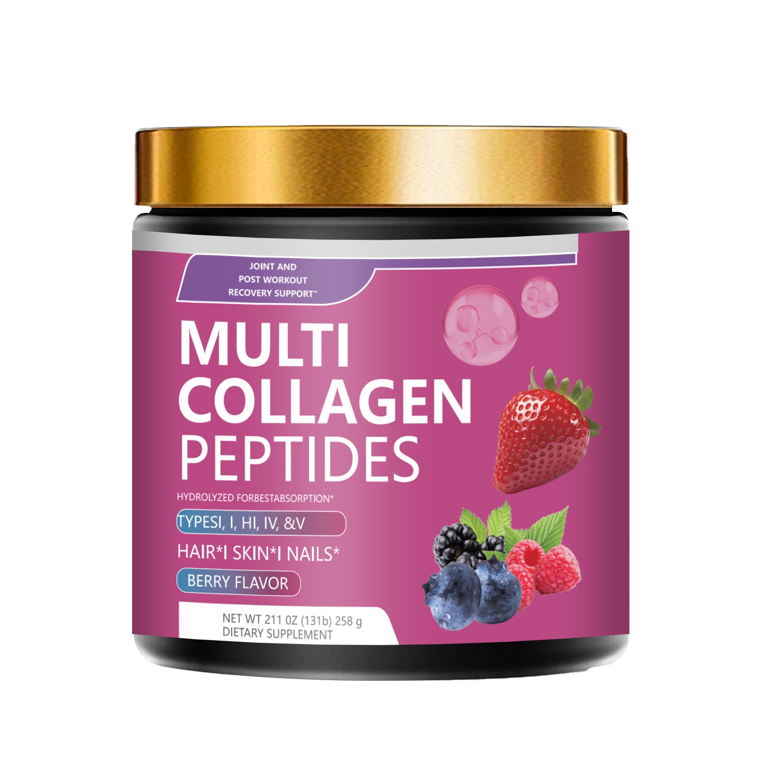 OEM ODM Private Label Multi Collagen Peptides Gummies Bottle Immune Support Custom Supplement Factory - 4 - CJ