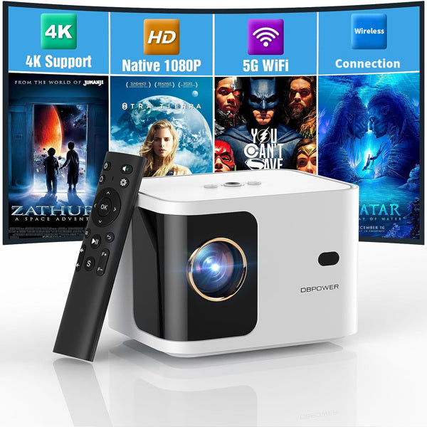 DBPOWER H89 720P Projector With Motorized Focus 5G - It Is Prohibited To Sell On Amazon, Walmart, And Temu Platforms, And It Will Not Be Shipped On Weekends - 5 - CJ