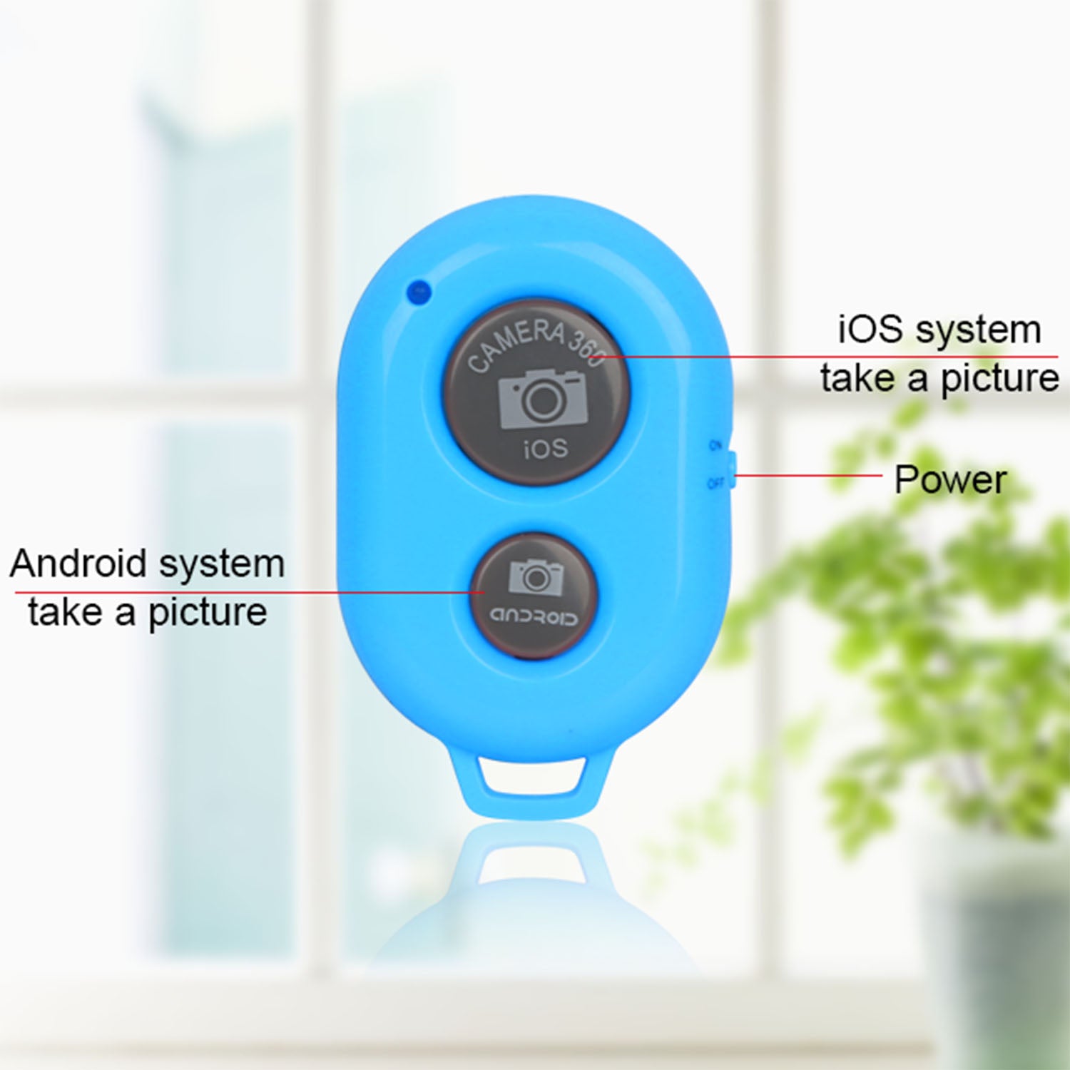 1Pc Unique Wireless Shutter Remote Controller For Android And IOS Devices Only Include 1 Wireless Remote Shutter - 5 - CJ