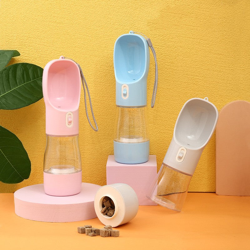 Pet Dog Water Bottle Feeder Bowl Portable Water Food Bottle Pets Outdoor Travel Drinking Dog Bowls Water Bowl For Dogs - 0 - CJ