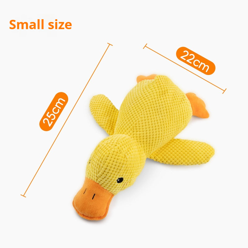 Pet Plush Toy Dog Calming Duck Stuffed Duck Toys Chew Toy Squeaky For Puppy Pet Teeth Cleaning Chew Pillow Toy Pet Supplies - 5 - CJ