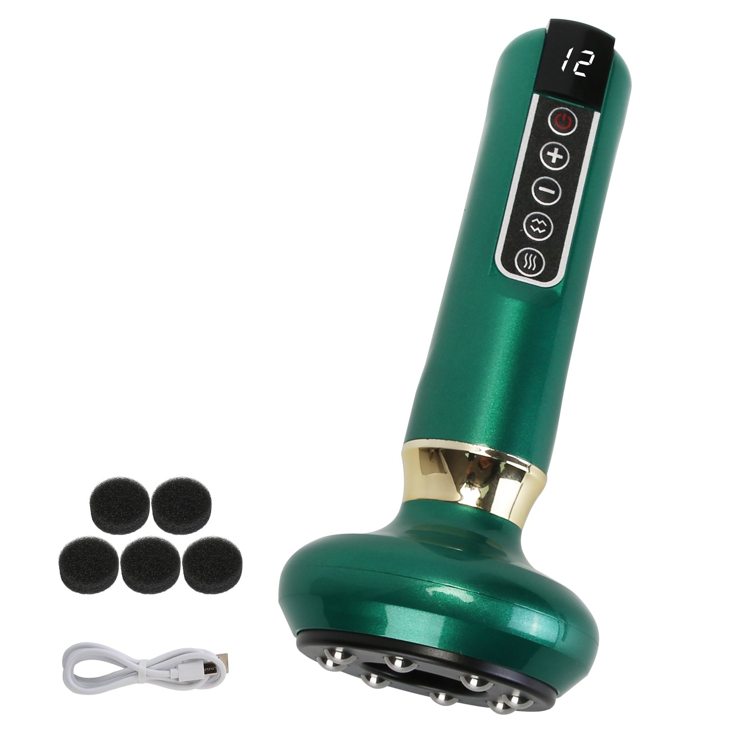 1Pc Anti Cellulite Massager Handheld Vacuum Suction Cupping Kit Beauty Tool With 12 Suction Mode 12 Heating 20Mins Auto - Off One - Key Pressure Release For Abdomen Thighs Buttocks Neck - 5 - cjdropshipping