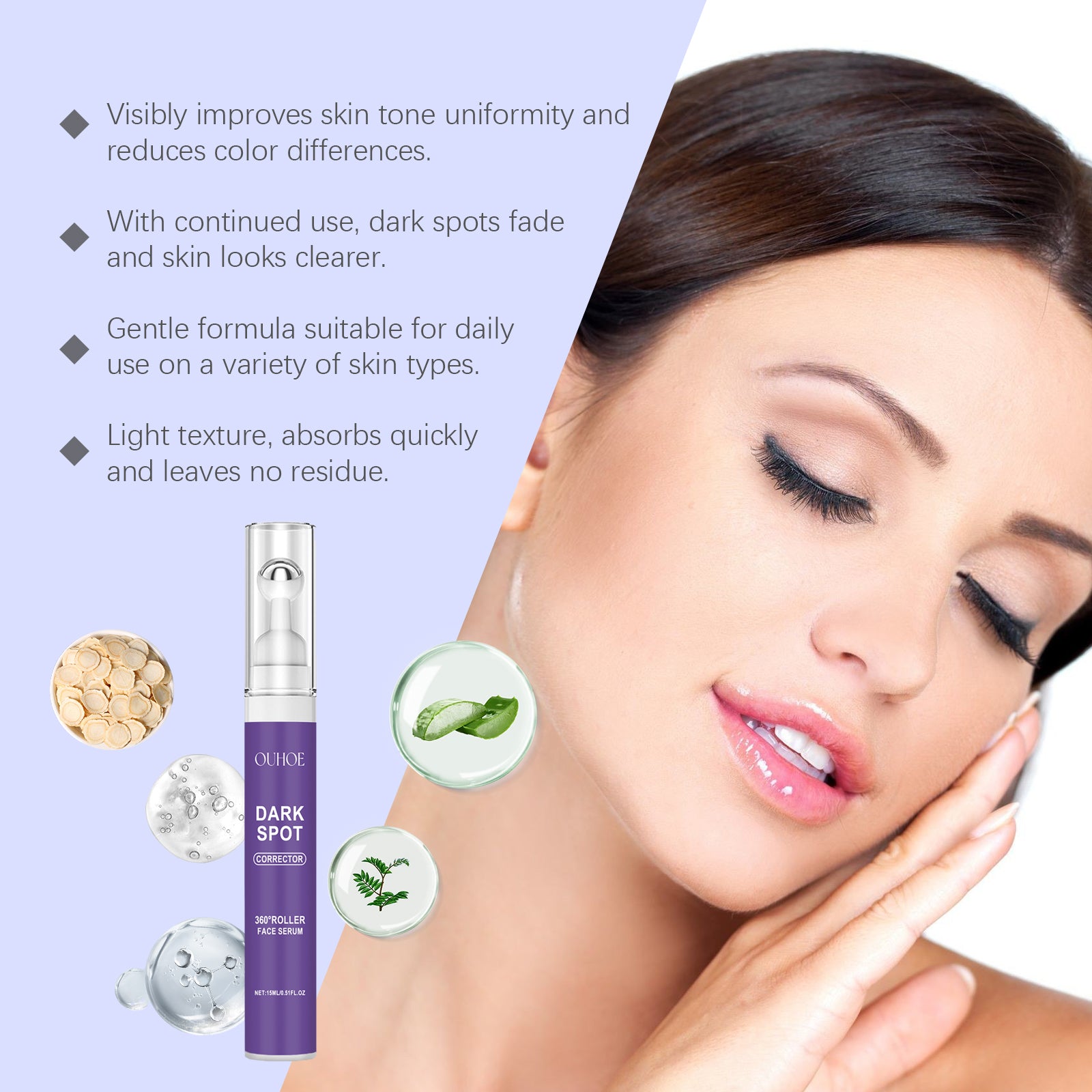 OUHOE Face Essence Brightening Complexion, Improving Facial Dullness, Hydrating And Moisturizing Essence - 5 - CJ