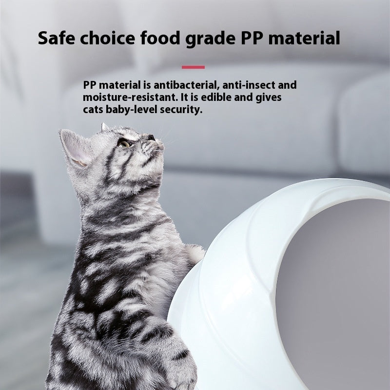 Litter Box Large Fully Enclosed Cat Litter Basin Deodorant - 0 - CJ