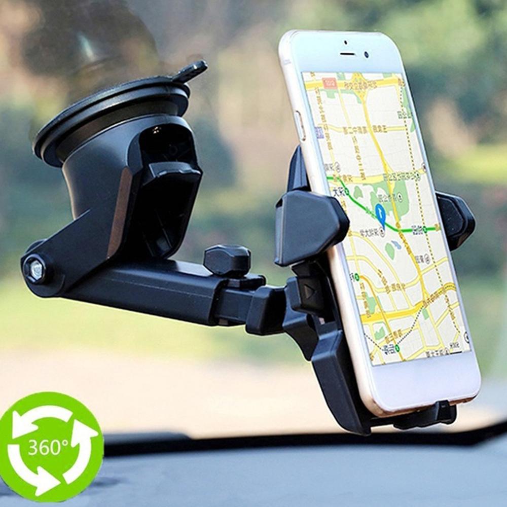 Windshield Car Phone Holder Universal in Car Cellphone Holder Stand Adjustable Phone Suction Cup Holder Car Mount Phone Stand - 5 - CJ
