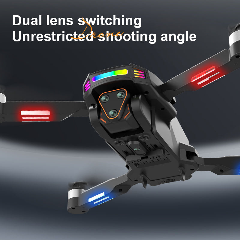 2026 New Foldable Four - axis Aerial Photography Drone X01 With 4.5 - inch Independent Display, Equipped With Dual Camera, WIFI USB Charging, Remote Control, Electric Adjustable Camera, Support Multi - angl - 5 - CJ