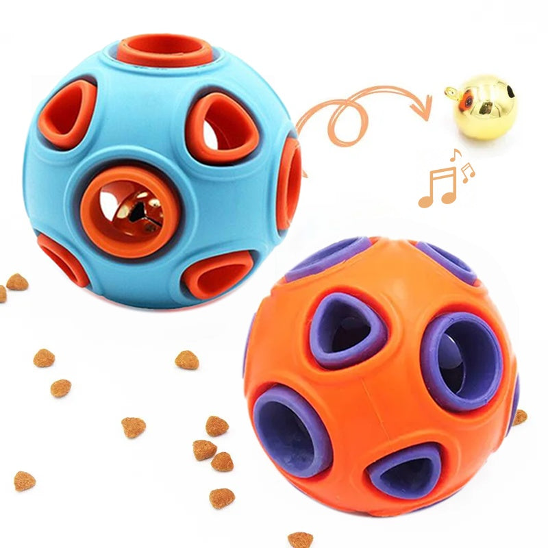 Dog Rubber Ball With Bell Sound, 2 - Pack, Interactive Pet Chew Toy For Puppies And Small Dogs.Please Note That Both Items Shipped Are Intended As Bells And Do Not Include Lights. - 5 - CJ