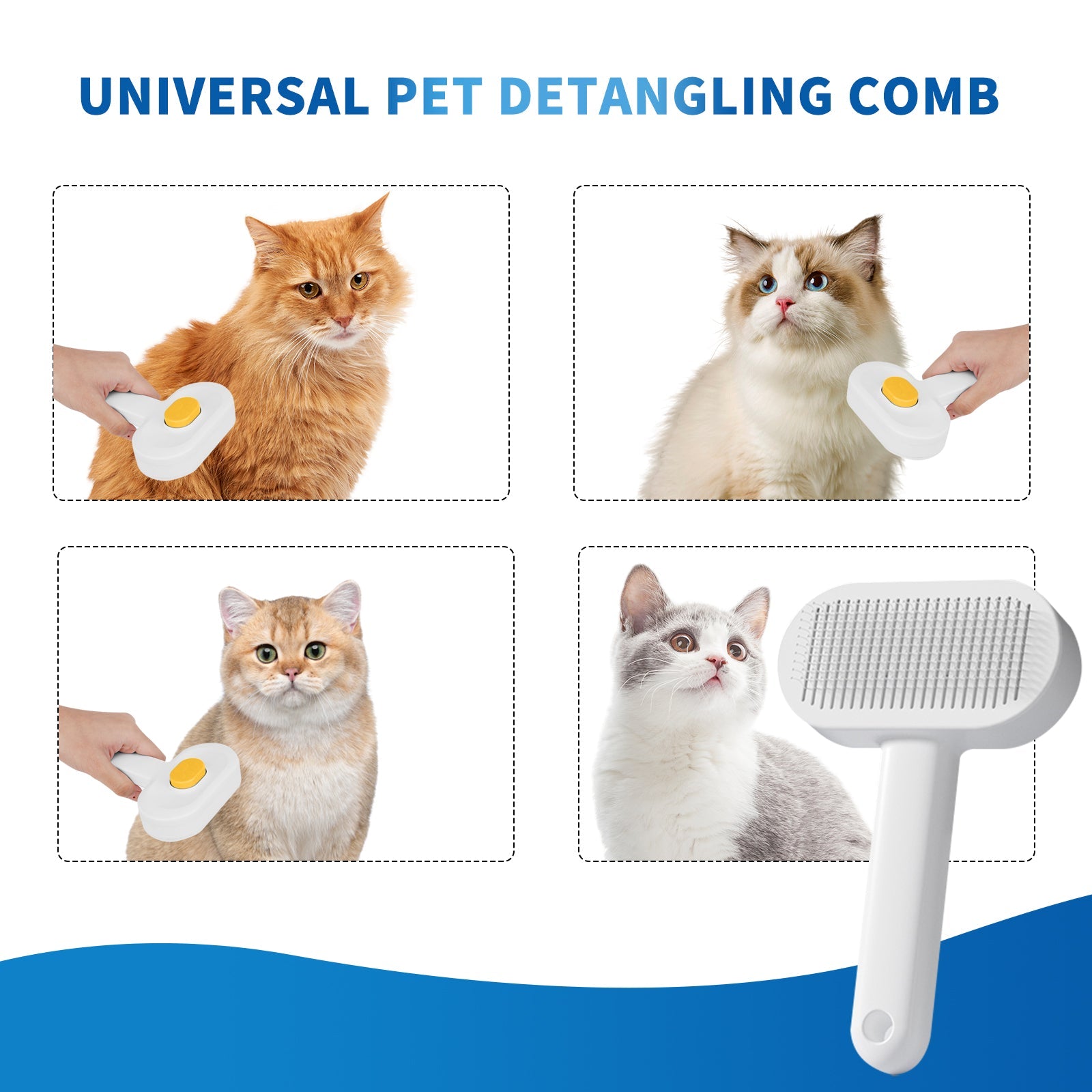 Efficient Universal Pet Hair Removal Comb, Gently Smoothing Out The Tangled Hair Of Your Beloved Pet, Carefully Caring For Every Gentle Touch by CJ