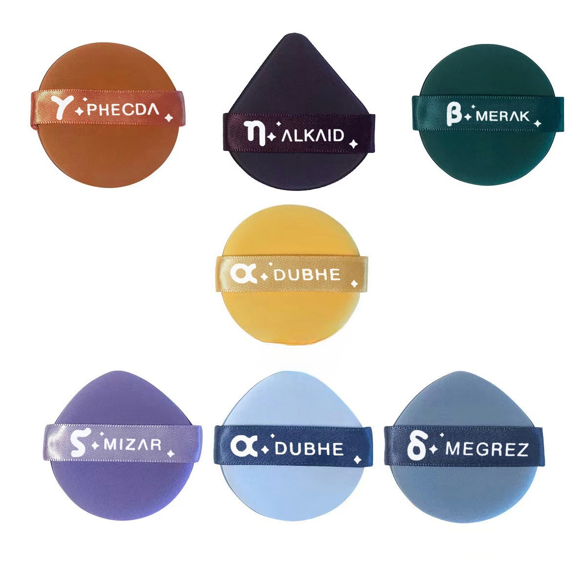 Seven - Star Makeup Puff 7 - Pack - 5 - CJ