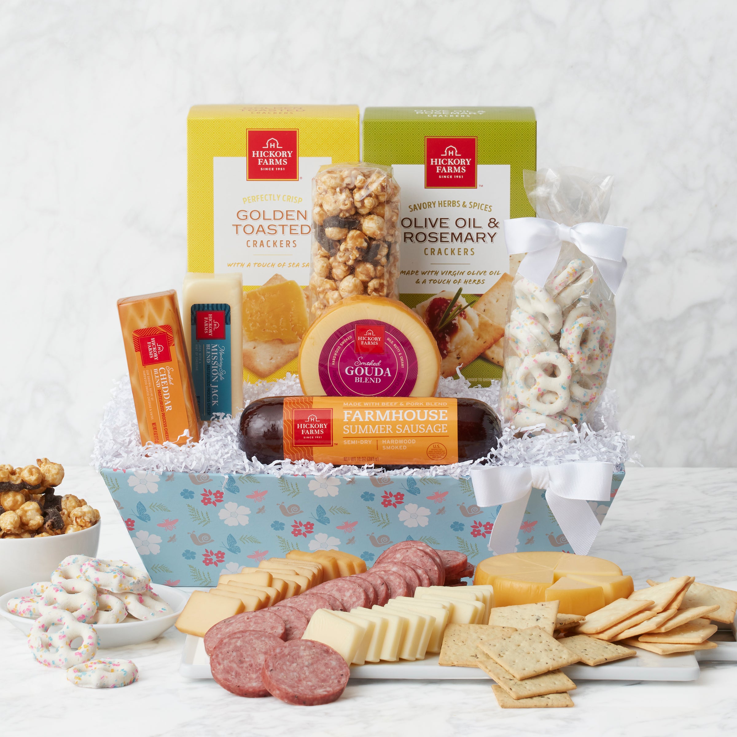 Springtime Snacks: Gourmet Gift Basket - GreatArrivals