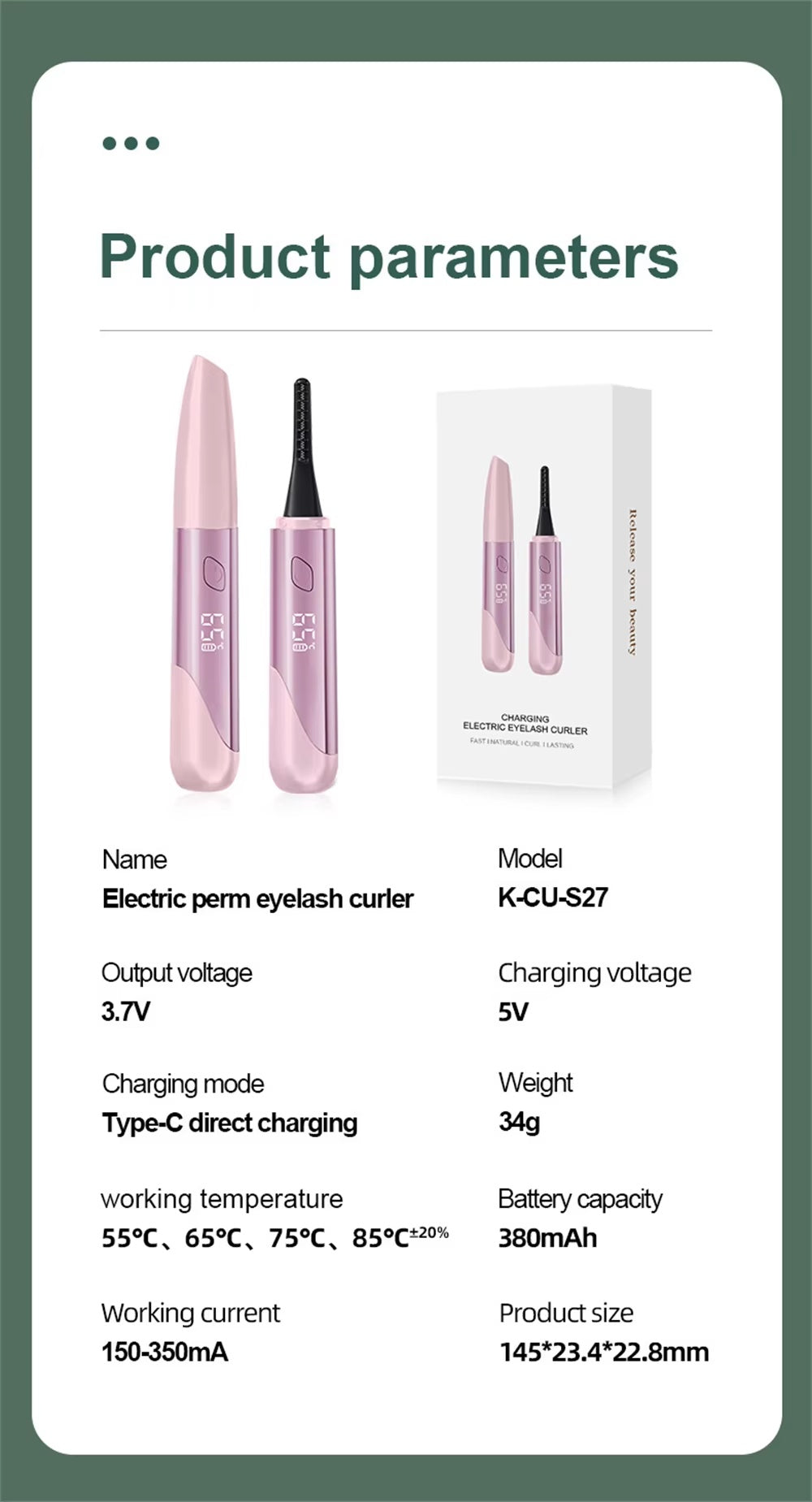 Electric Heated Eyelash Curler - 5 - CJ