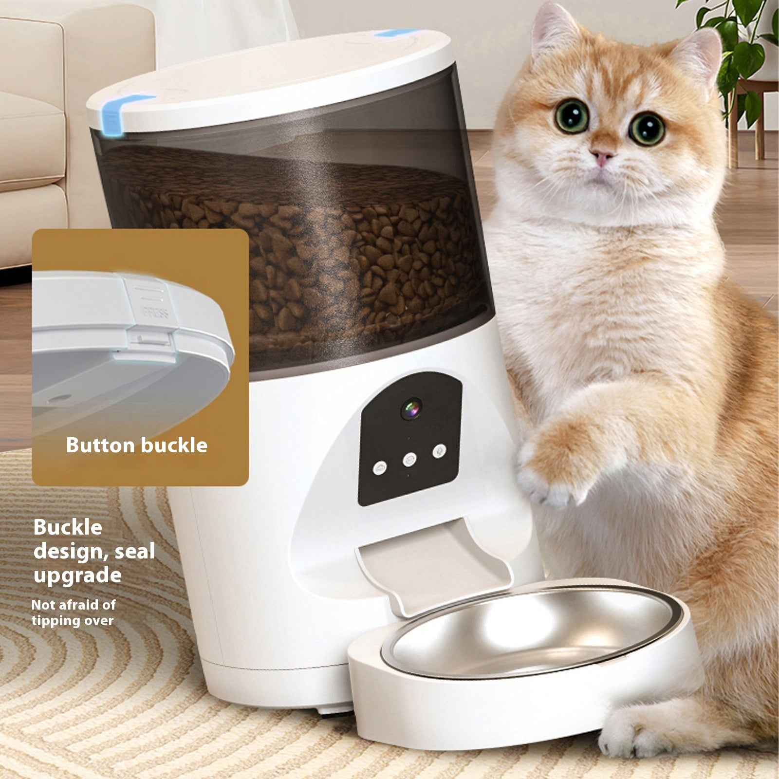 Smart Visual Pet Feeder Remote HD Wide Angle - 0 - CJ