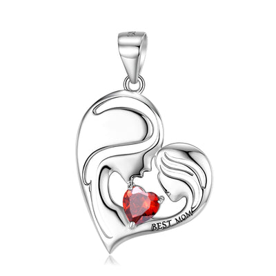 S925 Sterling Silver Best Mom Necklace Mother's Day Series Necklace - 4 - CJ - PNC00821 - CJJE1599723 - PNC00821