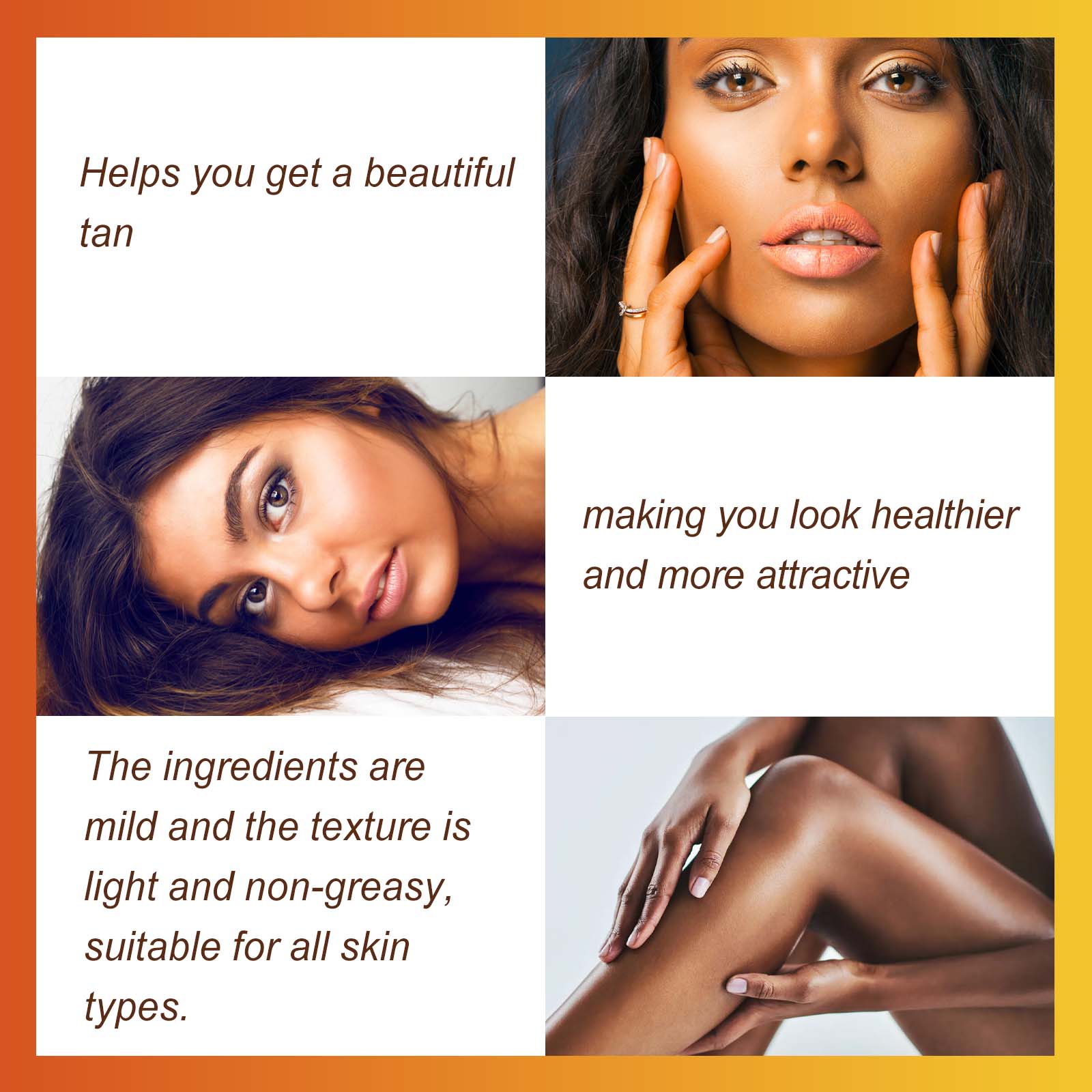 EELHOE Tanning Cream, Quick Tan Natural Comfort Tan Non - Greasy Moisturizer - 5 - CJ