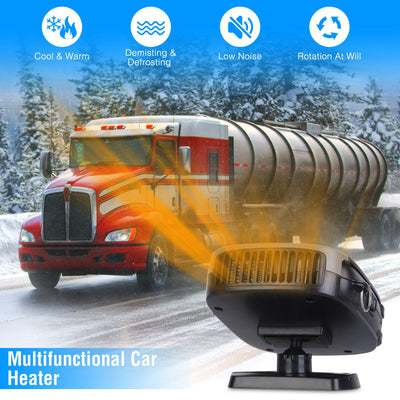 12V 150W Portable Car Auto Heater Heating Fan 2 In 1 Defroster Demister Windshield Heater Automotive Cooling Fan - 5.0 - cjdropshipping