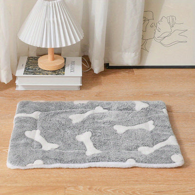 Self - Warming Cat Bed Mat Washable Dog Bed Crate Mat Soft Pet Sleeping Mat For Dogs And Cats Reversible Fleece Dog Crate Kennel Pad Cat Pet Bed - 5 - CJ