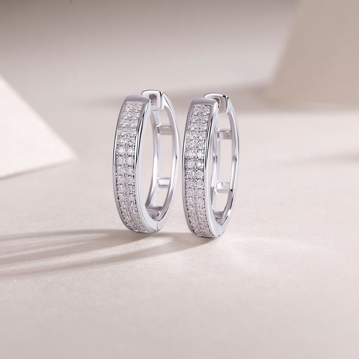 1Firefly Light - Moissanite S925 Sterling Silver Earrings With Platinum - plated Stud Earrings, Fashionable, Trendy And Affordable Diamond Jewelry Prohibit Tk Sales - 5 - cjdropshipping