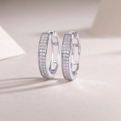1Firefly Light - Moissanite S925 Sterling Silver Earrings With Platinum - plated Stud Earrings, Fashionable, Trendy And Affordable Diamond Jewelry Prohibit Tk Sales - 5 - cjdropshipping